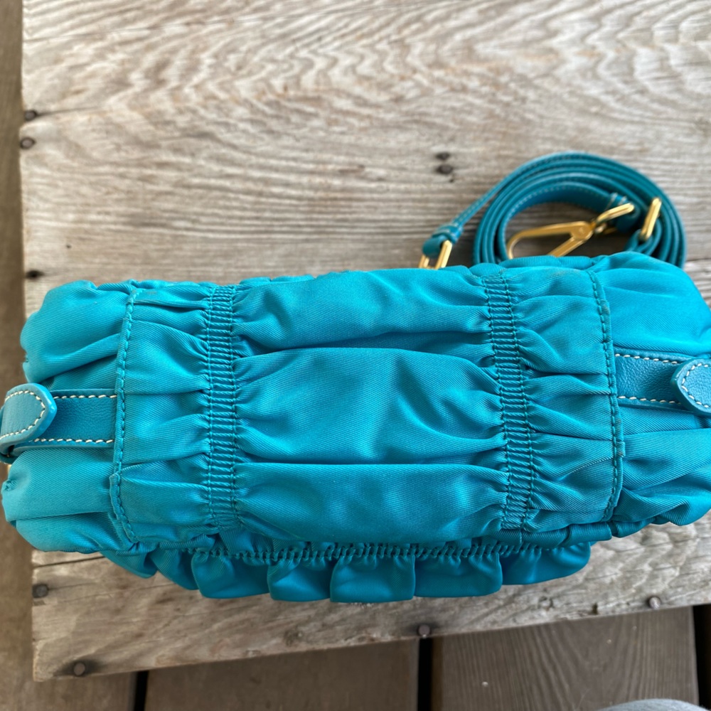 Prada Blue Tessuto Gaufre Crossbody - Picture 12 of 16